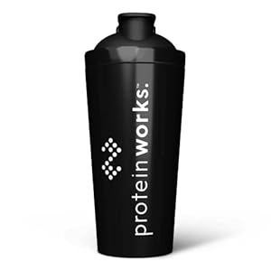 THE PROTEIN WORKS Metallic Midnight Shaker | Stainless Steel | Durable Protein Shaker | 739ml