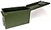 U.S. G.I. M2A1 50 Cal Ammo Can Organizer (OD Green) - Watertight Seal Metal Storage Box w/ Hinged Lid & Secure Latch – Ideal Ammo Can Surplus for Gear, First Aid, & Survival Supplies