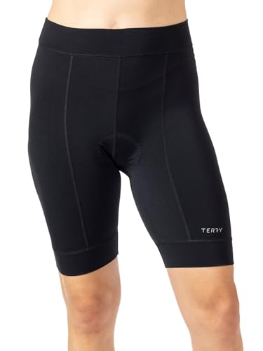 Terry Bike Shorts Women Padded, Actif Cycling Shorts for Women Padded 8' Inseam Moisture Wicking...