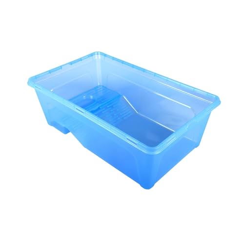 カメ タンク 水族館 クライミング 爬虫類 生息地 カエル カメ 両生類 ブルーL, 青