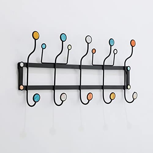 Patère créative nordique porte-manteau mural en métal avec rail crochet