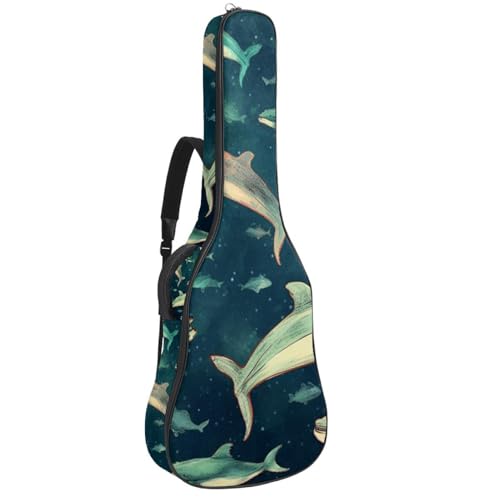 Housse guitare basse 104cm et étui guitare acoustique tissu Oxford