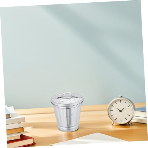 Caneca de basura mini rectangular para escritorio miniatura 6