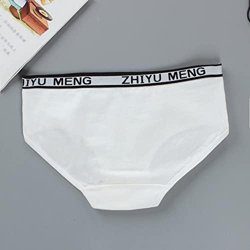 ISAKEN 5 Pieces Girls Briefs, Girls Panties Cotton Briefs Underwear Elastic Cotton Underwear, Girls Cotton Briefs Girls Briefs Stretch Underwear, Soft Knickers for Girls