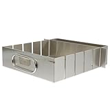 Toyvian Backblech Nougat Form Satz aus Rostfreiem Edelstahl Antihaftbeschichtet Formstabil für Nougat und Kuchenherstellung