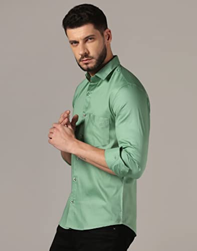 Image of J B Fashion Men's Cotton Full Sleeve Plain Casual Shirt (J-Plain)