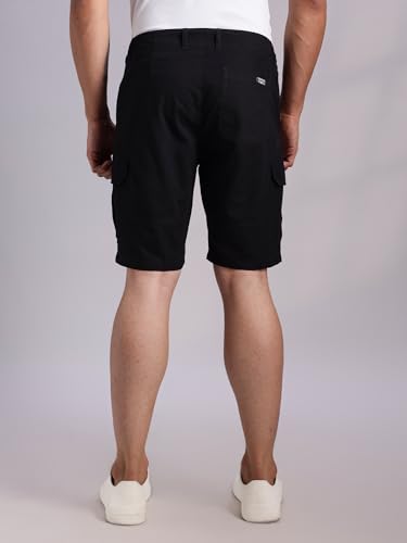 Image of Thomas Scott Men's | Regular Fit | 100% Cotton | Solid | Breathable Lightweight | 6-Pocket Cargo Shorts | Cricket Club Collection