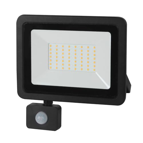 Projecteur LED avec PIR 50W spot extérieur détecteur de mouvement 4000K