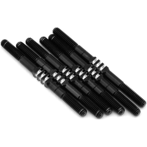 J Concepts 5293-2 B84 Fin Titanium Turnbuckle Set 6pc. - Stealth Black miniatura 1