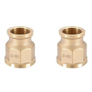 TopHomer 2 Stück DN20 Messing Reduziernippel