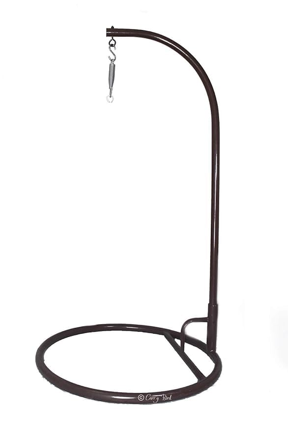Hammock Chair Stand (Stand Only)||Iron Outdoor/Indoor Hammock/Jhula/Hammocks Stand|| Standard Size(Black Curve)(Hammock Iron Stand)-picture-25