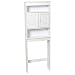 Zenna Home Cottage Collection Over-The-Toilet Bathroom Spacesaver, Bathroom Storage, White