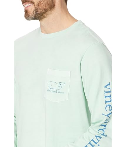 Image of vineyard vines Men's Long Sleeve Vintage Whale Pocket T-Shirt