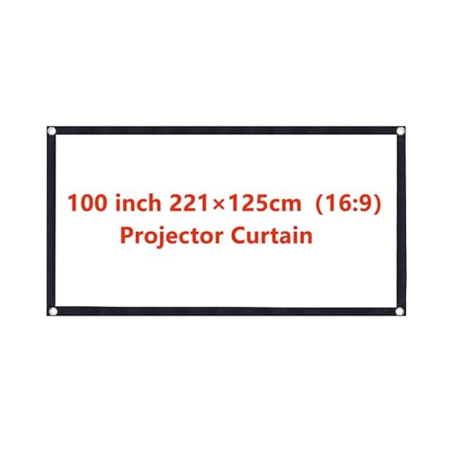Pantalla portátil para proyector 100 pulgadas 16:9 3:4 miniatura 1