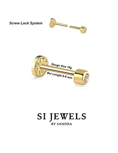 Piercing minimalista a forma di stella in oro