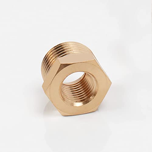 Bathace Brass Reducer Hex Bushing Threaded Pipe Fitting, Heavy Duty Threaded Pipe Fitting Adapter thumb #5