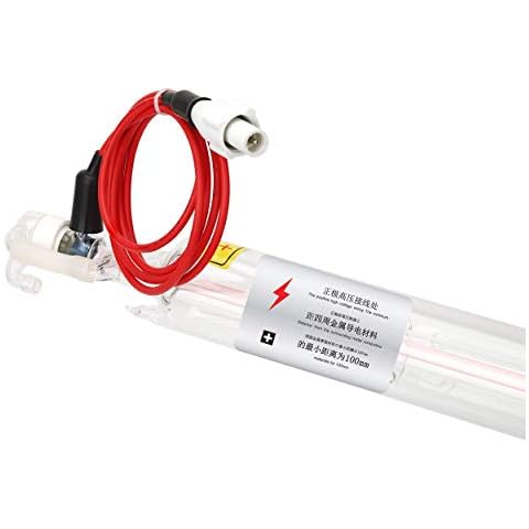 TEN-HIGH CO2 Glass Laser Tube, Unique Upgraded Version Super Easy Installation Stable Power, for Laser Engraving Cutting Machine, Length 700mm Diameter 50mm 40W (Suitable for 40~45W) Cover