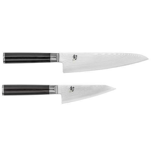 Shun Classic 2 Piece Asian Knife Set, 7-Inch Chef's Knife, 4.5-In...