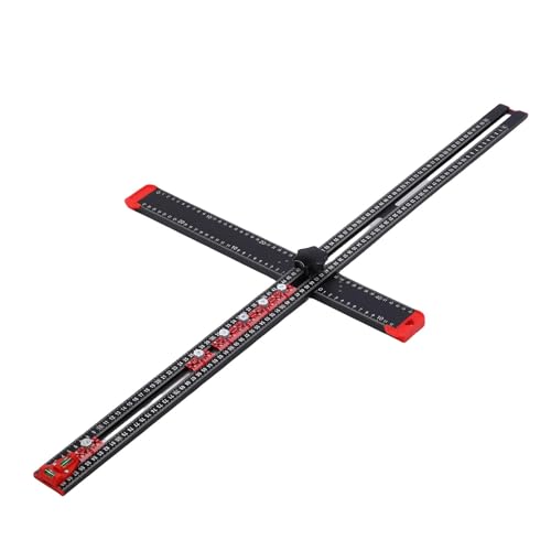 Règle de positionnement de perçage 90 cm carrée en T outil marquage multi-angle