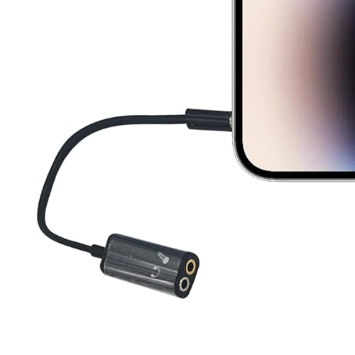 Divisor De Audio - Divisor De Cable De Audio, Adaptador De Auriculares Con Doble Conector | Cable Divisor De Audio Y Micrófono Para Auriculares, Adaptador De Auriculares Para Teléfono Inteligente A PC