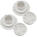 RVGUARD Plumbing Vent Kit with Screen, 2 Pack, Camper Vent Cap Replacement, RV Sewer Vent Cap for 1 to 2 3/8" Pipe, White
