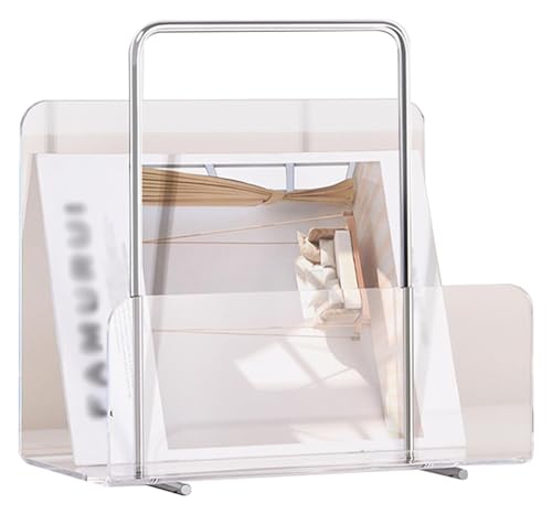 Porte-brochures mural en acrylique transparent, support magazines et livres
