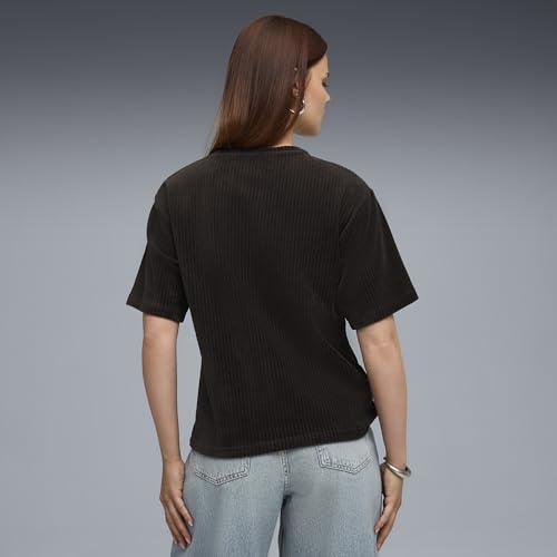 PUMA T shirt décontracté en velours côtelé Essentials Elevated Femme Vêtements - vue 5