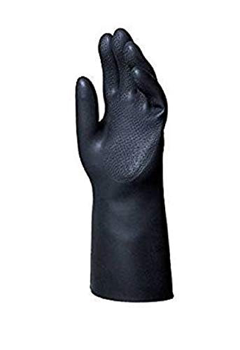 Mapa professionnel sec plis 407 Taille 9 Gants – Large, Noir/rouge Doublure (lot de 2)