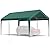 Raxmolo 12x20FT Heavy Duty Carport, Portable Car Canopy Garage Boat Shelter Party Tent, UV Resistant Waterproof Carport Canopy with Four Wind-Resistant Ropes (Green)