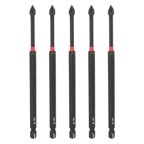 HARFINGTON 5pcs #1 Phillips Impact Screwdriver Bit PH1 1/4" ...