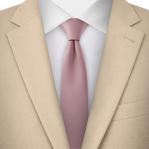 Image of Jacob Alexander Men's Skinny Width 2 inch Solid Color Tie