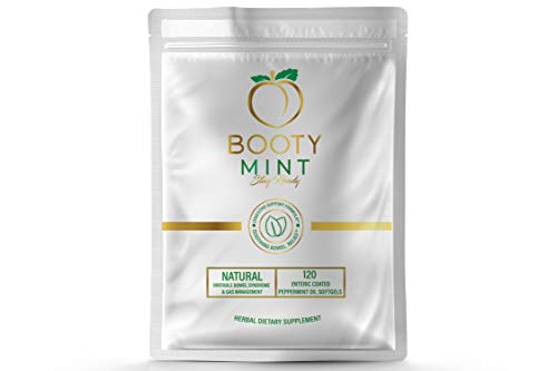 BOOTY MINT - Peppermint Oil Softgels for Natural IBS & Gas Relief W/Digestive