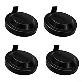 Yhenlovtt Scheinwerferdichtungsabdeckung, Staubschutz, 6Q0941607D, kompatibel mit Passat B7, Polo 4 9N, Jetta 5 und Clarion, 4 Stück, schwarze ABS-Ersatzteile