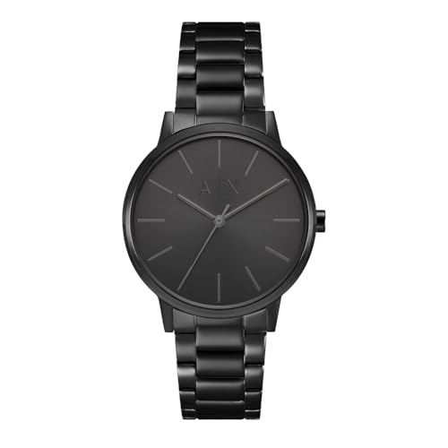 Armani Exchange Reloj hombre, Movimiento cronógrafo de cuarzo y caja de 42mm con correa de acero inoxidable, Grafito