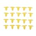 Mtsooning 200Pcs Auto Weatherstrip Retainer, Plastic Rivets Clip Universal Push Bumper Fastener Replacement for Mazda Honda Toyota BMW
