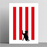 walltonic - Sunderland AFC Football Club 'The Black Cats' Wall Art Print Poster Gift - Unframed - Size A3
