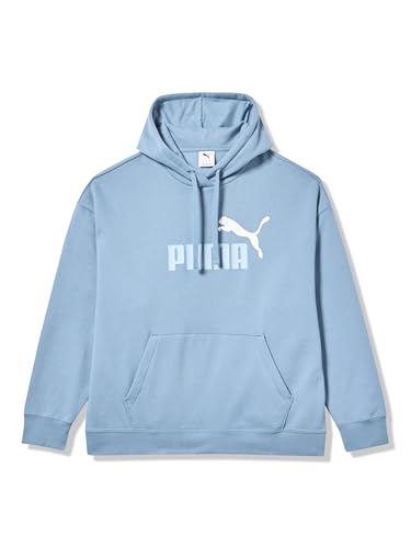 PUMA Women's Essentials Logo Fleece Hoodie (Available in Plus Sizes), Cool Blue AH25
