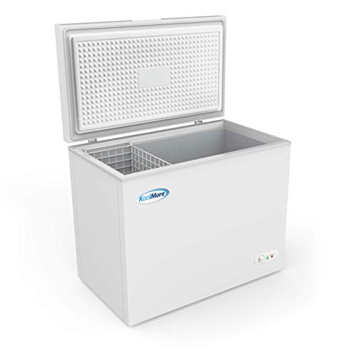 Image of KoolMore SCF-7C Deep Chest Freezer with Two Wire Basket, 7 cu. ft. Food and Meat Storage, for Commercial and Home Use ETL Certification, White