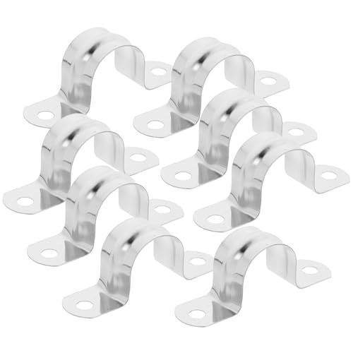 SOLUSTRE 100pcs Heavy Duty Stainless Steel Tube Clamp 3/4 Inch u Clamp for Mounting
