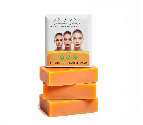 Image of 3 PACK Sinche Body Facial Soap, Skincare sinche body Brightning soap, Natural & Nourishing 100 Grams Gentle Cleanse & Moisturize with Herbal Extracts Suitable for All Skin Types Each (PACK 3) (PACK 3)