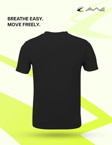 Image of AWG ALL WEATHER GEAR Men Solid Waffle Crew Neck Tshirt | Waffle Knit T-Shirt | Men's T-Shirt | Tees for Man | Textured Half Sleeve T-Shirt's | Tshirt for Men Stylish