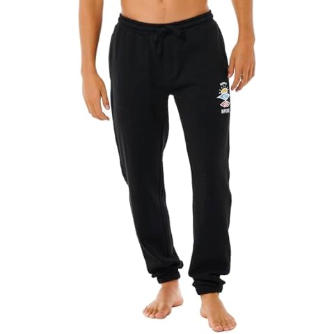 Rip Curl Men's Icons of Surf Track Sweatpants, Black Cover