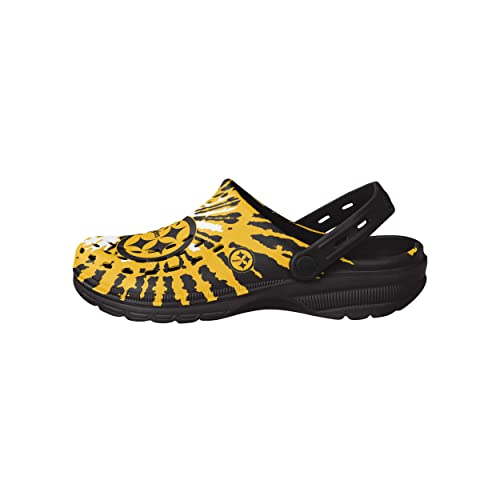 Image of FOCO Mens NFL Team Logo Tie-dye Garden Water Sandals Shoes Slipper Clogs with Strap