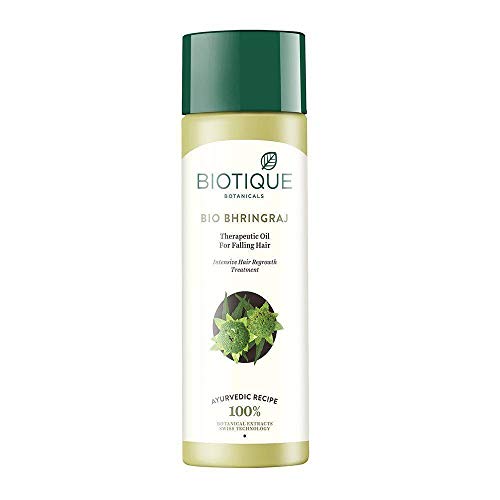 Image of Biotique Bio Bhringraj Ayurvedic Therapeutic Hair Oil, 200ml & Biotique Bio Thyme Volume Conditioner for Fine and Thinning Hair, 180ml