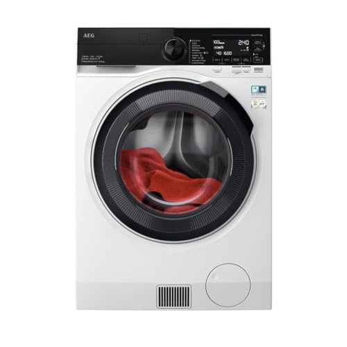 AEG LWR9816O5X Lavasecadora de Carga Frontal, Lava 10 Kg Seca 6 Kg, Libre Instalación, 1600 rpm, Conectividad WiFi, Motor Inverter, Programa NonStop, Panel LCD, Acero, Clase A+C, Fabricado en UE