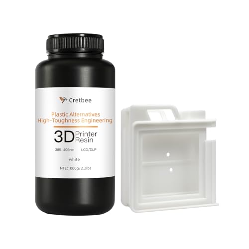 Cretbee Engineering 3D�v�����^�[�����A405nm UV�d�����W�i ��z�����x���ێ��A��L�A�����x�A�N���ȃf�B�e�[���A�����d���t�H�g�|���}�[�ALCD/DLP 3D�v�����^�[�p�A�z���C�g 1000g