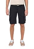 Inklusive Gürtel Timezone Herren Loose MaguireTZ Cargo incl. Belt Shorts, Blau (Washed Dark Navy 3570), W34