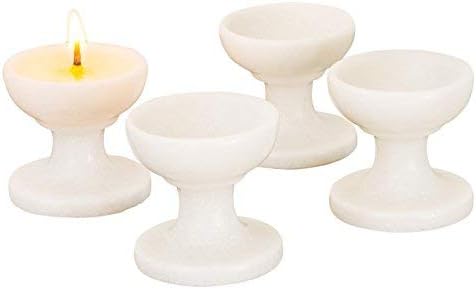 Frienemy Presents Marble Natural Handcarved Diya Lamp (White_1.9 Inch X 1.9 Inch X 1.9 Inch) #Frienemy-735