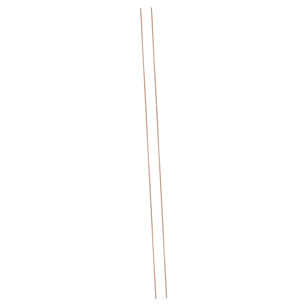 OUNONA 3sets Metal Piping Rods 3mm Diameter Craft Tubing Smooth for Crafts 2pcs*3