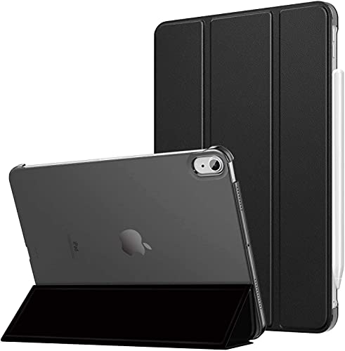 ProElite Case for iPad Air 11 Inch M3/M2 2025/2024, Air 5th Gen 2022/iPad Air 4th Gen 2020 10.9 Inch, Slim Hard PC Translucent Back Shell Smart Cover Fit iPad Air 11 M3/M2 & Air 10.9 Case, Black